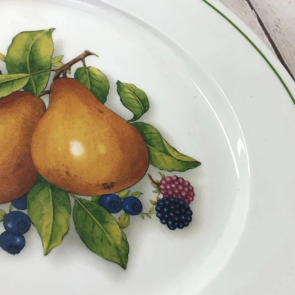 vintage porcelain plates made in france fruits - Picture 4 of 6